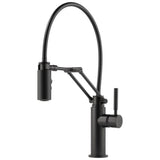 Brizo - Solna Single Handle Articulating Kitchen Faucet - Matte Black