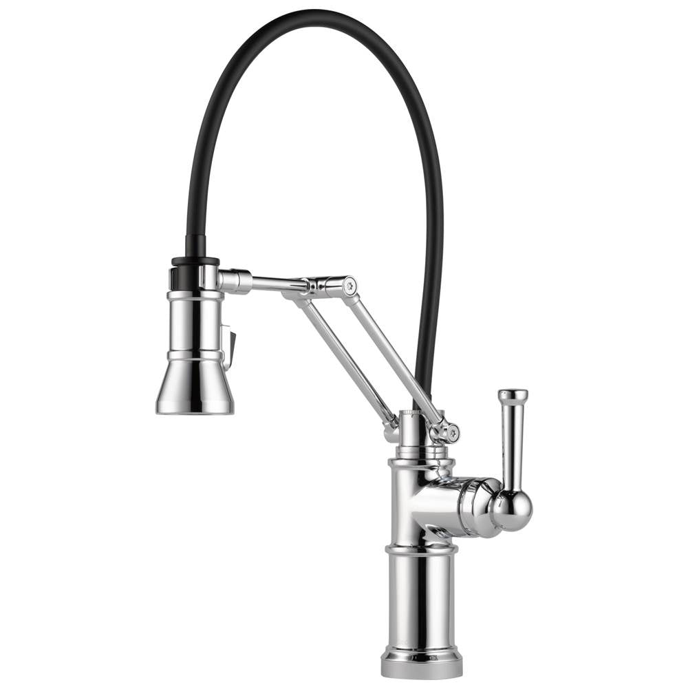 Brizo - Artesso Single Handle Articulating Kitchen Faucet - Chrome
