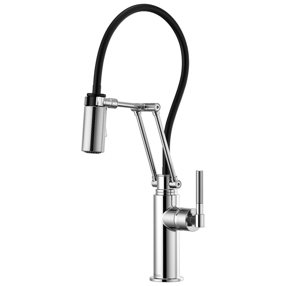 Brizo - Litze Articulating Faucet with Knurled Handle - Chrome