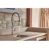 Litze Articulating Faucet with Knurled Handle