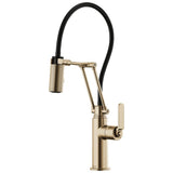 Brizo - Litze Articulating Faucet with Industrial Handle - Luxe Gold