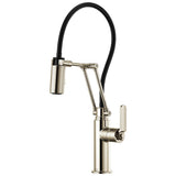 Brizo - Litze Articulating Faucet with Industrial Handle - Polished Nickel