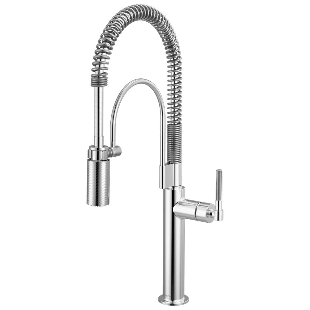 Brizo - Litze Semi-Professional Kitchen Faucet - Knurled Handle - Chrome