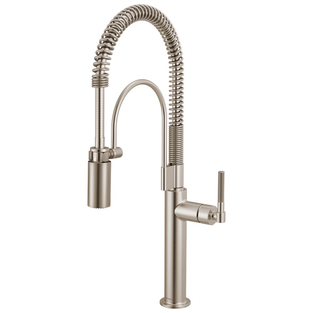 Brizo - Litze Semi-Professional Kitchen Faucet - Knurled Handle - Stainless