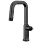 Brizo - Kintsu Pull-Down Prep Faucet with Square Spout - Less Handle - Matte Black