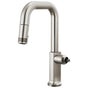Brizo - Kintsu Pull-Down Prep Faucet with Square Spout - Less Handle - Stainless