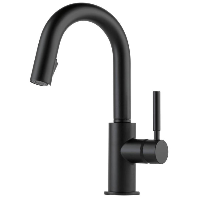 Brizo - Solna Single Handle Pull-Down Prep Faucet - Matte Black