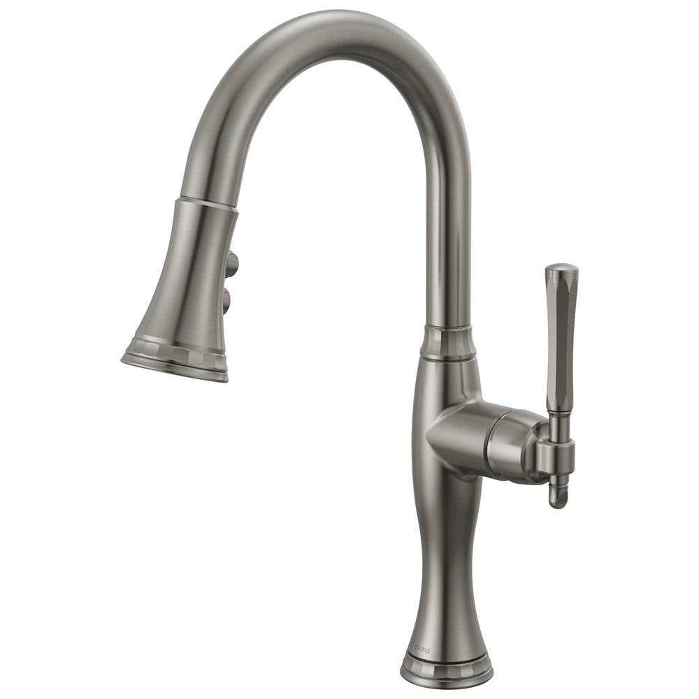 Brizo - The TulhamE Kitchen Collection by Brizo Pull-Down Prep Kitchen Faucet - Luxe Steel