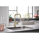 Odin Pull-Down Prep Faucet with Square Spout - Less Handle