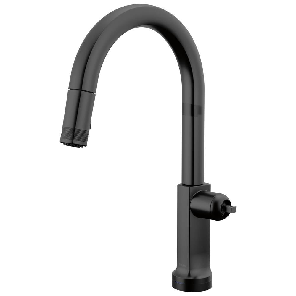 Brizo - Kintsu SmartTouch Pull-Down Faucet with Arc Spout - Less Handle - Matte Black