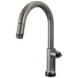 Brizo - Kintsu SmartTouch Pull-Down Faucet with Arc Spout - Less Handle - Brilliance Black Onyx