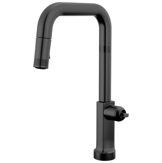 Brizo - Kintsu SmartTouch Pull-Down Faucet with Square Spout - Less Handle - Matte Black