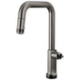 Brizo - Kintsu SmartTouch Pull-Down Faucet with Square Spout - Less Handle - Brilliance Black Onyx