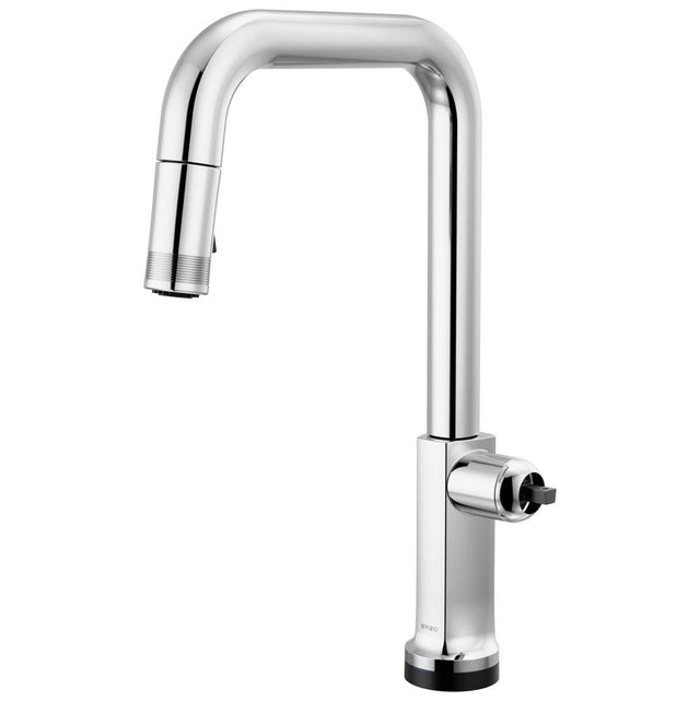 Brizo - Kintsu SmartTouch Pull-Down Faucet with Square Spout - Less Handle - Chrome