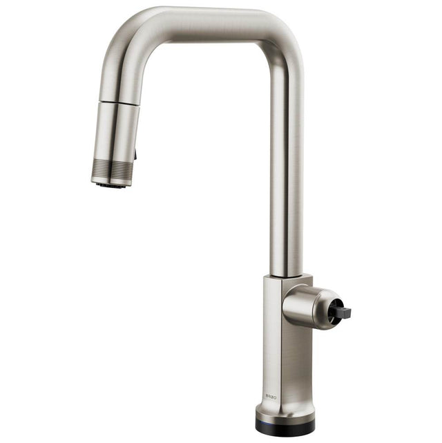 Brizo - Kintsu SmartTouch Pull-Down Faucet with Square Spout - Less Handle - Stainless