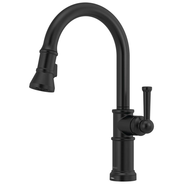 Brizo - Artesso Single Handle Pull-Down Kitchen Faucet with SmartTouch(R) Technology - Matte Black