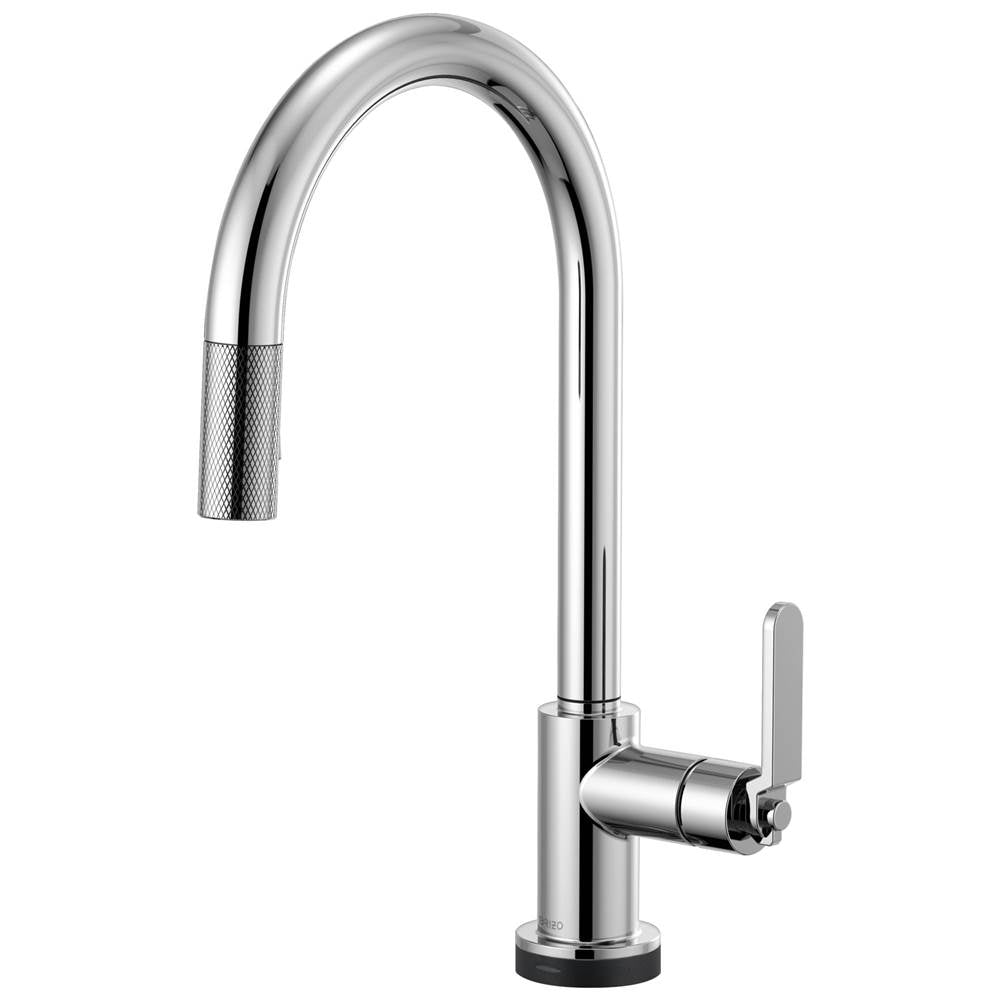 Brizo - Litze SmartTouch Pull-Down Kitchen Faucet with Arc Spout and Industrial Handle - Chrome