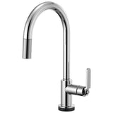 Brizo - Litze SmartTouch Pull-Down Kitchen Faucet with Arc Spout and Industrial Handle - Chrome