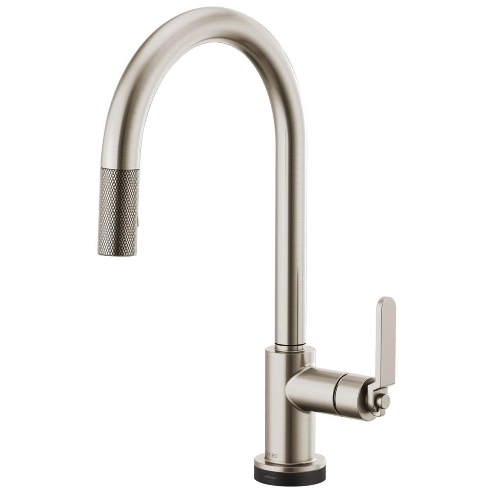 Brizo - Litze SmartTouch Pull-Down Kitchen Faucet with Arc Spout and Industrial Handle - Stainless