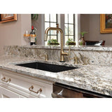 Litze SmartTouch Pull-Down Kitchen Faucet with Square Spout and Knurled Handle