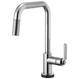 Brizo - Litze SmartTouch Pull-Down Kitchen Faucet with Square Spout and Industrial Handle - Chrome