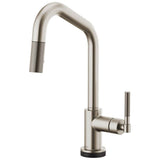 Brizo - Litze SmartTouch Pull-Down Kitchen Faucet with Angled Spout and Knurled Handle - Stainless