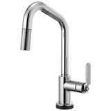 Brizo - Litze SmartTouch Pull-Down Kitchen Faucet with Angled Spout and Industrial Handle - Chrome