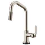 Brizo - Litze SmartTouch Pull-Down Kitchen Faucet with Angled Spout and Industrial Handle - Stainless