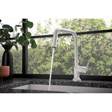 Odin SmartTouch Pull-Down Kitchen Faucet with Square Spout - Less Handle