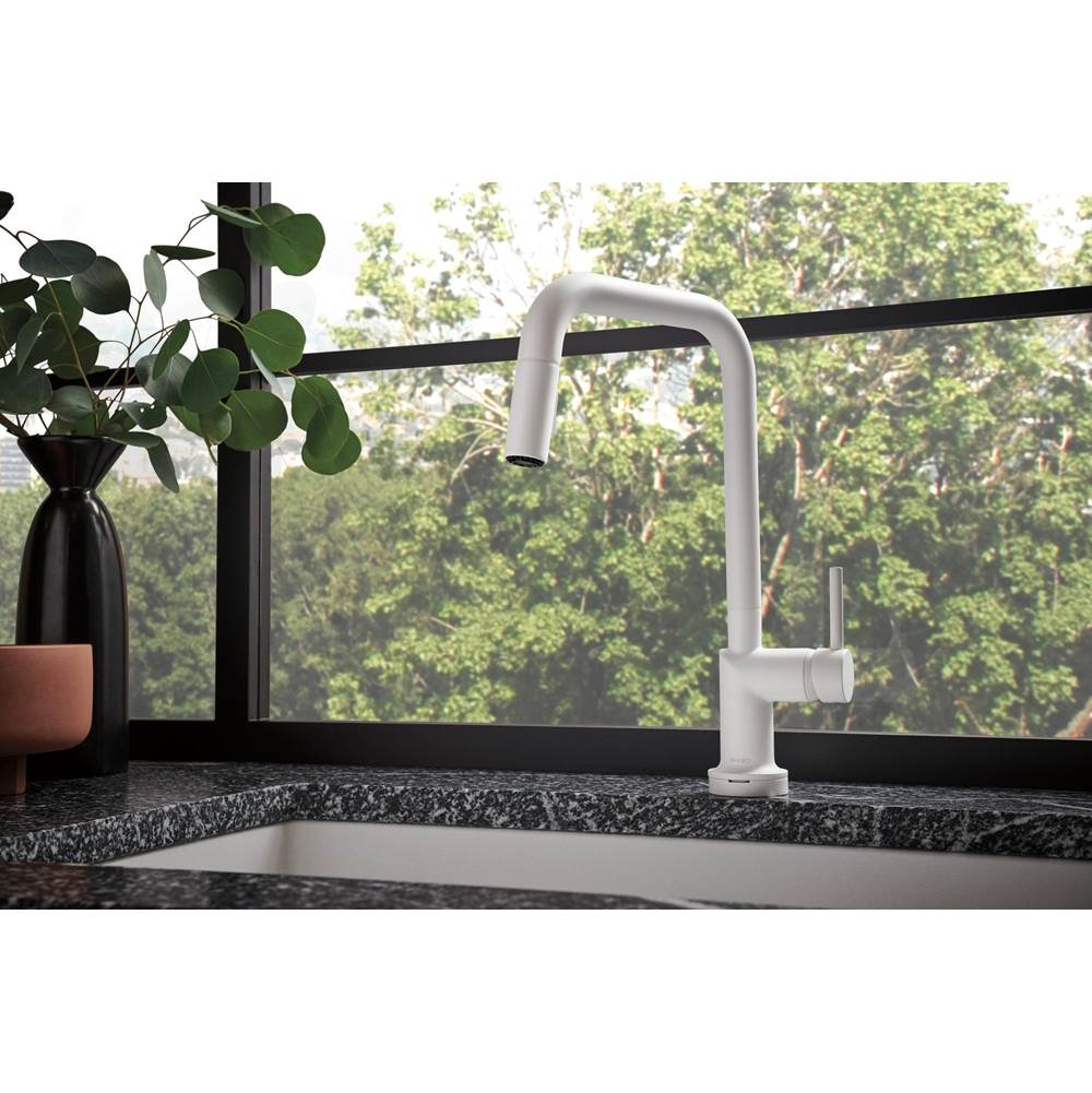 Odin SmartTouch Pull-Down Kitchen Faucet with Square Spout - Less Handle