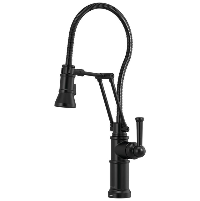 Brizo - Artesso Smarttouch Articulating Faucet With Finished Hose - Matte Black