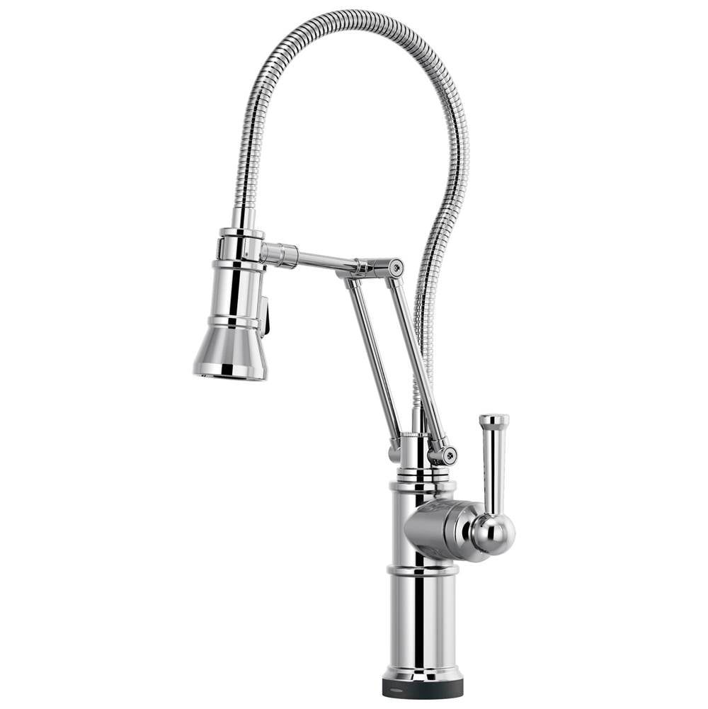 Brizo - Artesso SmartTouch Articulating Kitchen Faucet With Finished Hose - Chrome