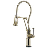Brizo - Artesso SmartTouch Articulating Kitchen Faucet With Finished Hose - Polished Nickel