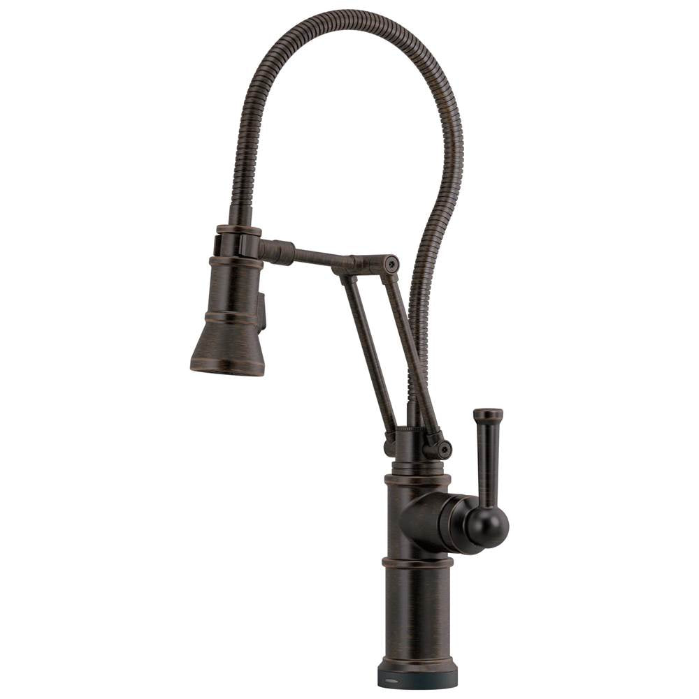 Brizo - Artesso SmartTouch Articulating Kitchen Faucet With Finished Hose - Venetian Bronze