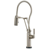 Brizo - Litze SmartTouch Articulating Kitchen Faucet With Finished Hose - Stainless