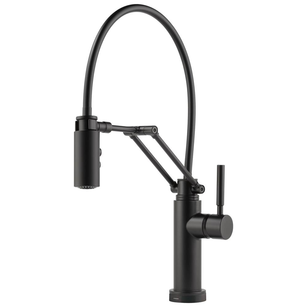 Brizo - Solna Single Handle Articulating Kitchen Kitchen Faucet with SmartTouch Technology - Matte Black