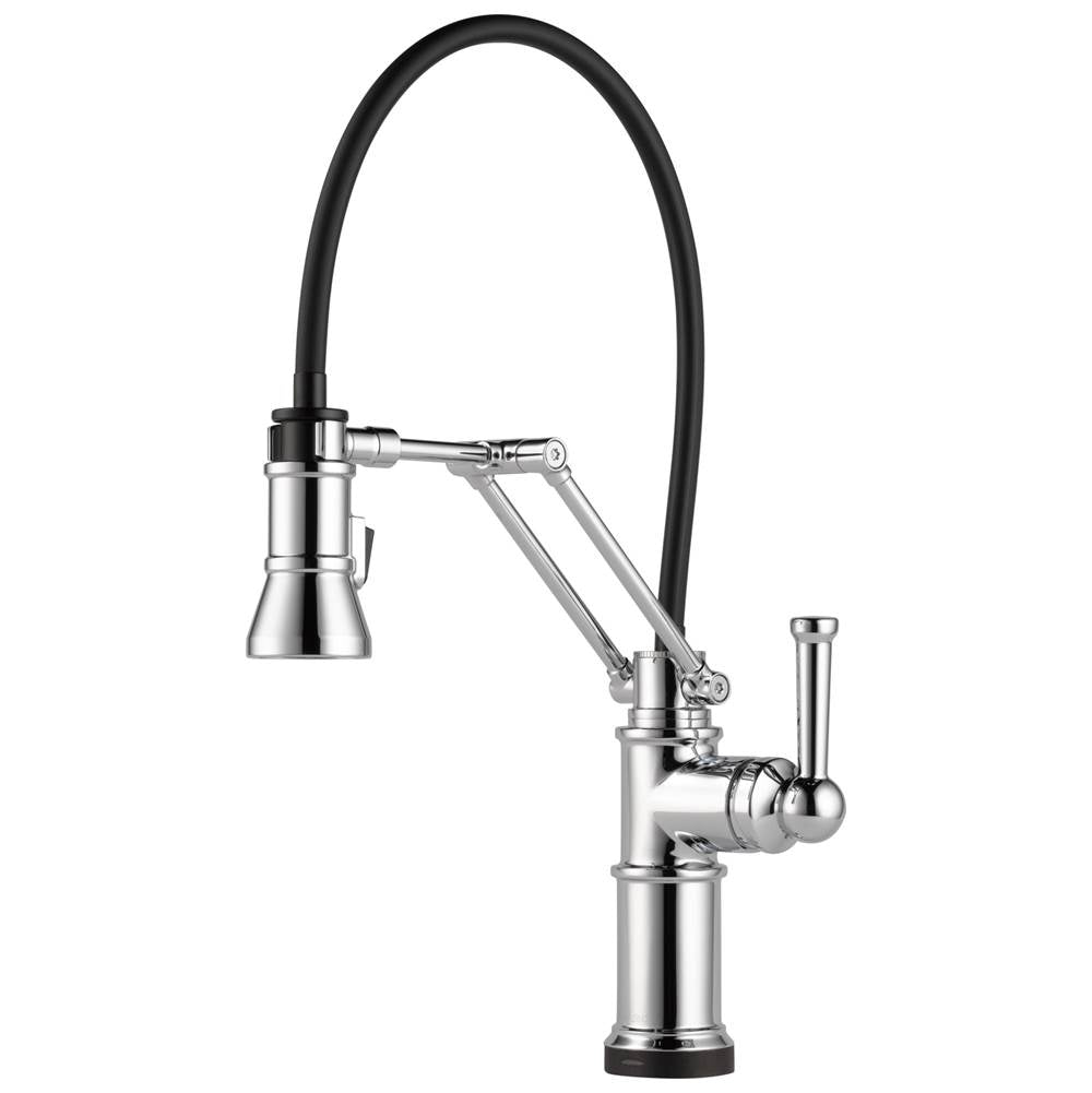 Brizo - Artesso Single Handle Articulating Kitchen Kitchen Faucet with SmartTouch Technology - Chrome