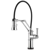 Brizo - Artesso Single Handle Articulating Kitchen Kitchen Faucet with SmartTouch Technology - Chrome