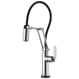 Brizo - Litze SmartTouch Articulating Kitchen Faucet with Industrial Handle - Chrome