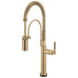 Brizo - Litze SmartTouch Semi-Professional Kitchen Faucet - Knurled Handle - Luxe Gold