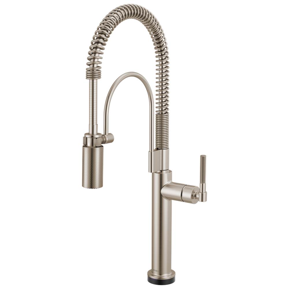 Brizo - Litze SmartTouch Semi-Professional Kitchen Faucet - Knurled Handle - Stainless