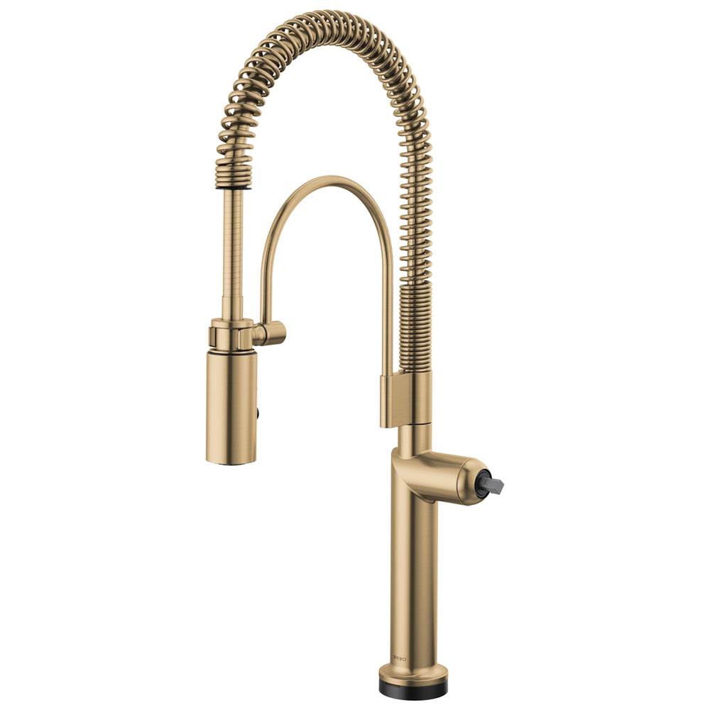 Brizo - Odin SmartTouch Semi-Professional Kitchen Faucet - Less Handle - Luxe Gold