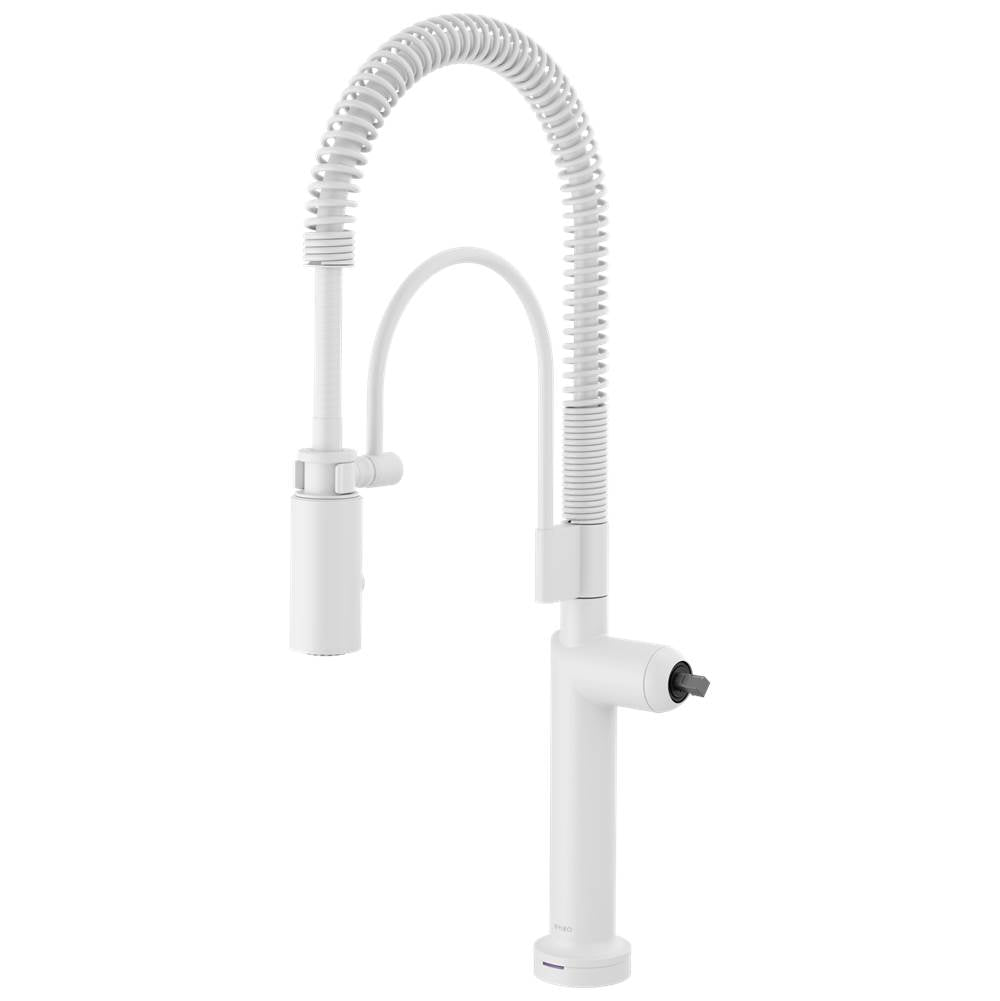 Brizo - Jason Wu for BrizoE SmartTouch Semi-Professional Kitchen Faucet - Less Handle - Matte White