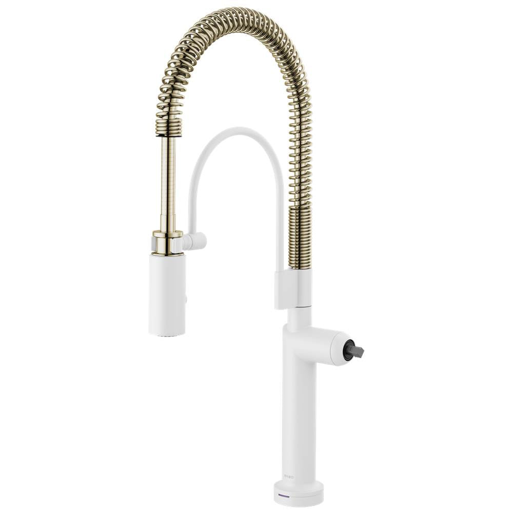 Brizo - Jason Wu for BrizoE SmartTouch Semi-Professional Kitchen Faucet - Less Handle - Matte White