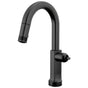 Brizo - Kintsu SmartTouch Pull-Down Prep Faucet with Arc Spout - Less Handle - Matte Black