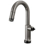Brizo - Kintsu SmartTouch Pull-Down Prep Faucet with Arc Spout - Less Handle - Brilliance Black Onyx