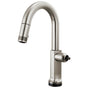 Brizo - Kintsu SmartTouch Pull-Down Prep Faucet with Arc Spout - Less Handle - Stainless