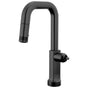 Brizo - Kintsu SmartTouch Pull-Down Prep Faucet with Square Spout - Less Handle - Matte Black