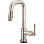 Brizo - Litze Smarttouch Pull-Down Prep Faucet with Square Spout - Knurled Handle - Stainless