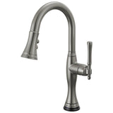 Brizo - The TulhamE Kitchen Collection by Brizo SmartTouch Pull-Down Prep Kitchen Faucet - Luxe Steel